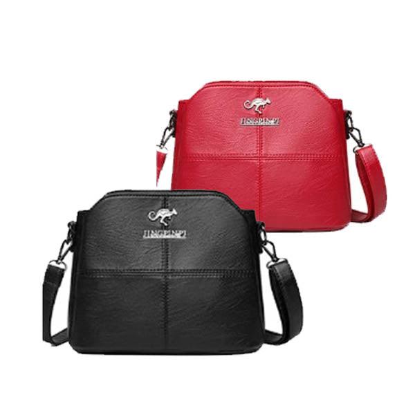 Bolsa Canguru com Couro Genuíno