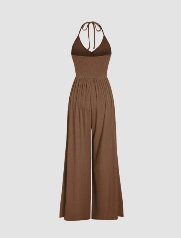 Vestido Wide-Leg Bolsos