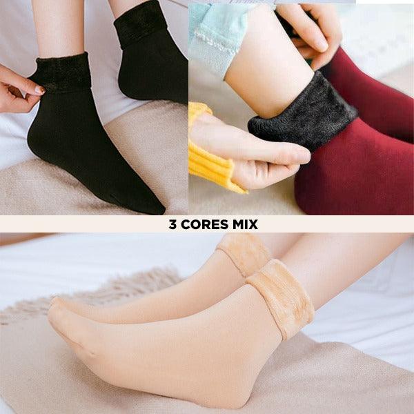 Meias Forradas com Pelúcia (Compre 1 LEVE 3)
