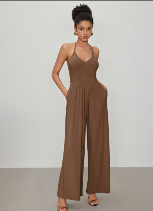 Vestido Wide-Leg Bolsos