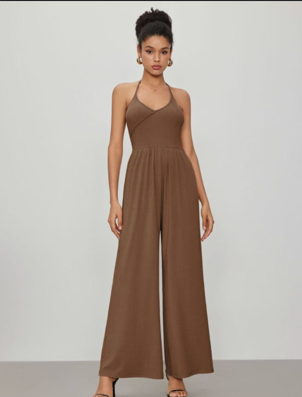 Vestido Wide-Leg Bolsos