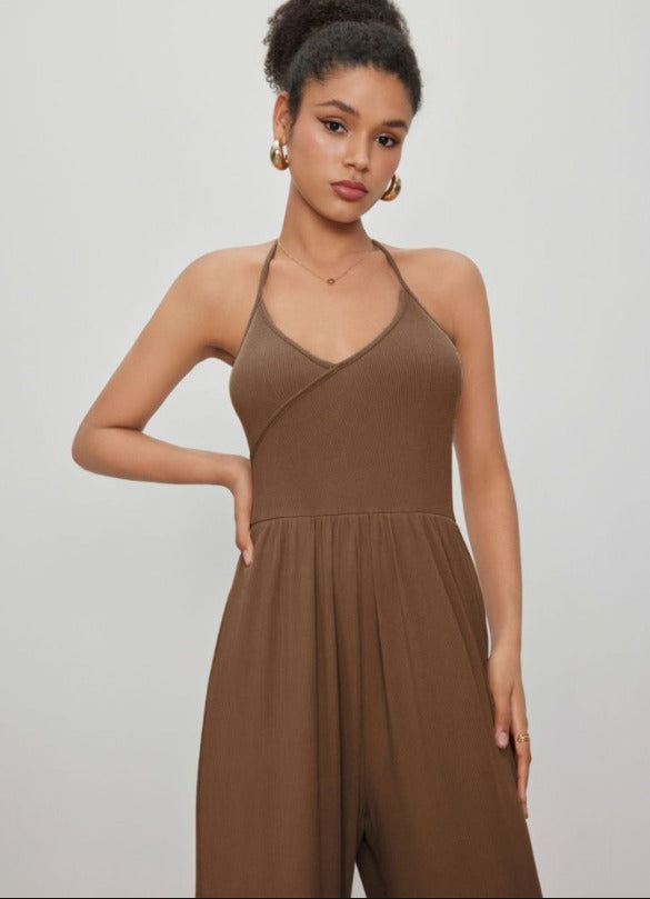 Vestido Wide-Leg Bolsos