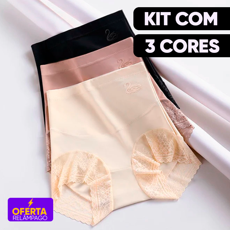 Kit com 3 Calcinhas PuraForma Modeladora (Em Promoção)