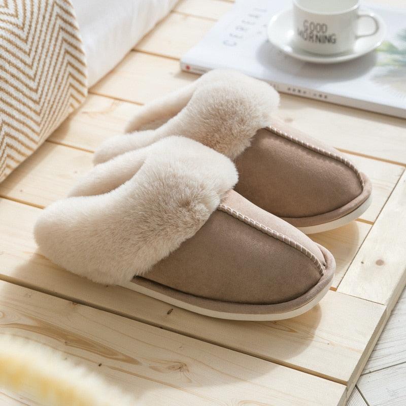 Sapatos de Inverno Forrados por Algodão Felpudo