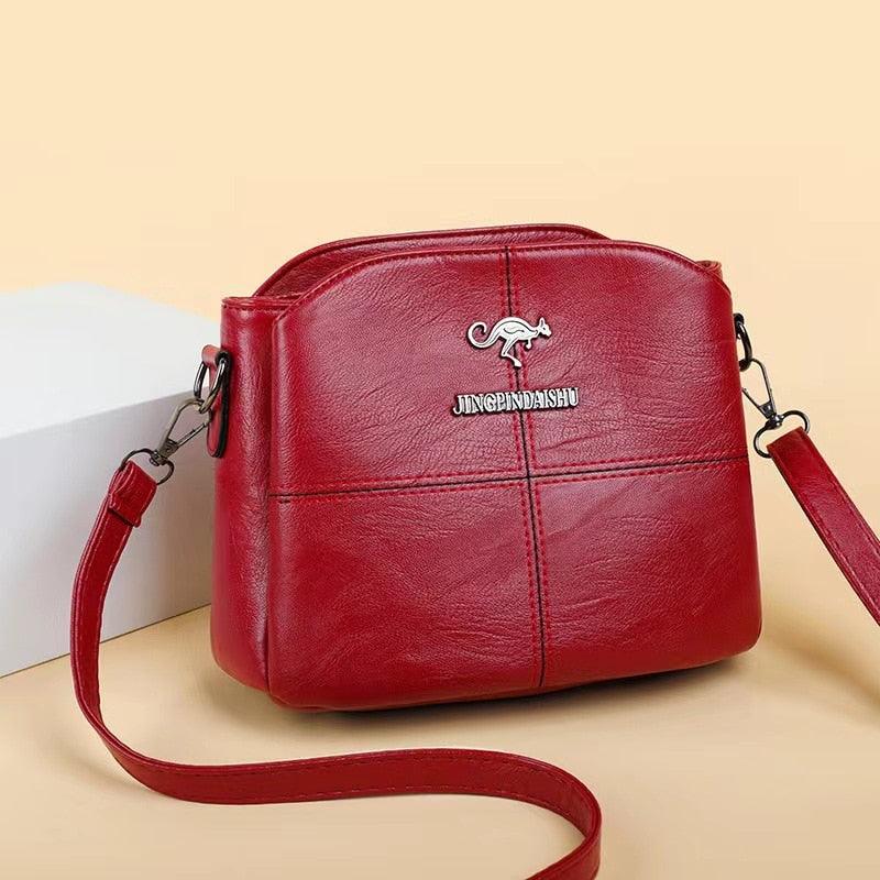 Bolsa Canguru com Couro Genuíno