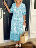 Vestido Madrid® com Decote em V: Soltinho e Levinho + 30%OFF