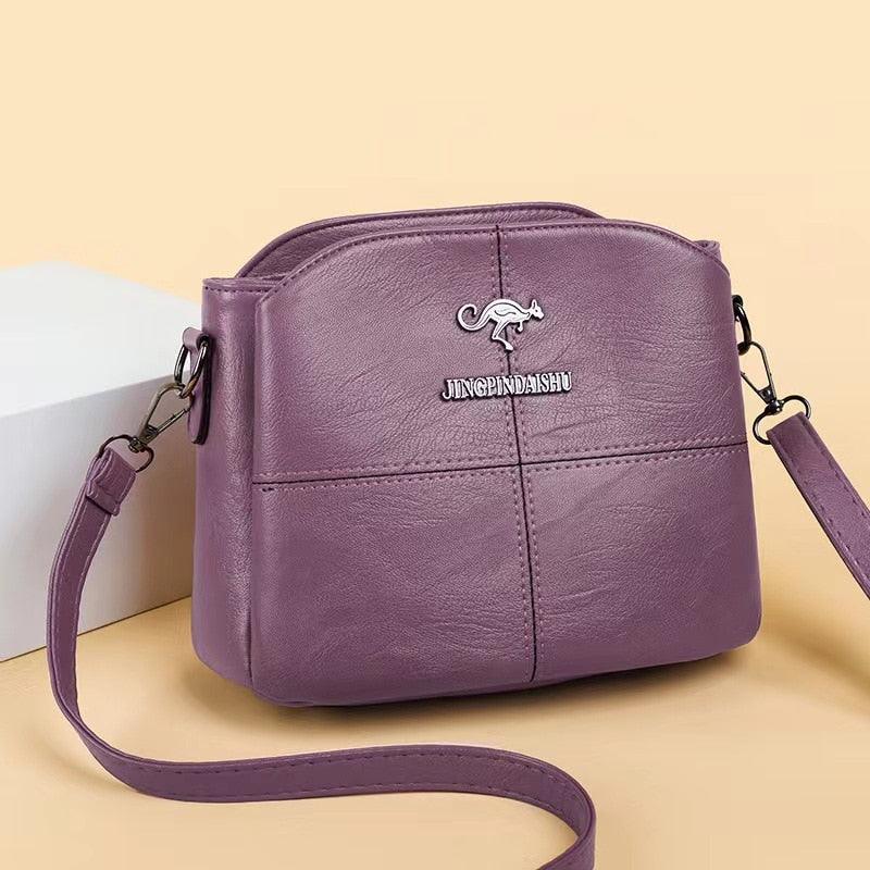 Bolsa Canguru com Couro Genuíno