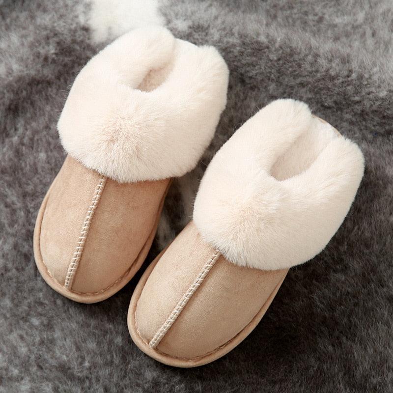 Sapatos de Inverno Forrados por Algodão Felpudo