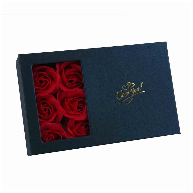 Caixa Baumont com Pedras em Rubi: Colar + Brincos + Anel + Rosas Perfumadas: Dia das Mães 30%OFF ❤️