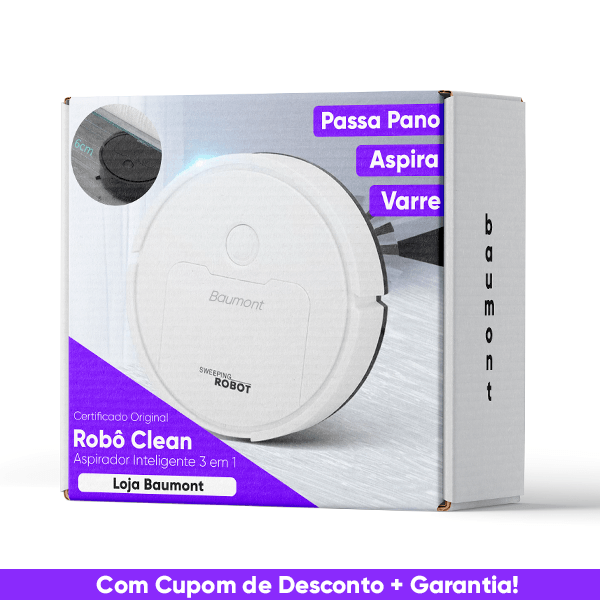 Robô Aspirador Inteligente 3 em 1