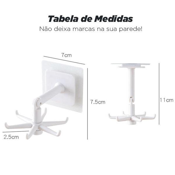 Gancho Rotativo 360 Adesivo (Multifuncional) + Frete Grátis