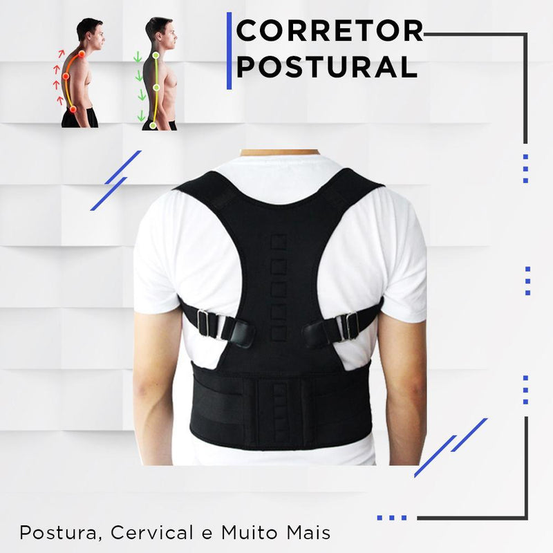 Corretor Postural pra Coluna, Ombros, Lombar e mais