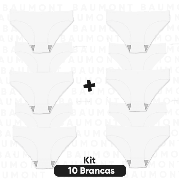 Kit 10 Calcinhas Baumont Corte a Laser