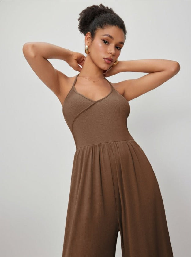 Vestido Wide-Leg Bolsos